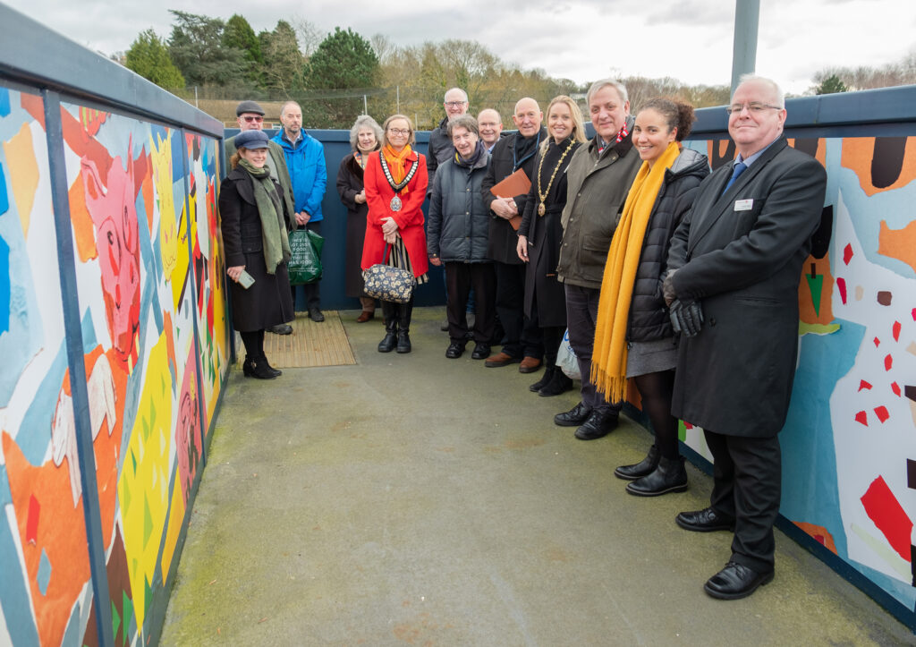 Friends group enhance Honiton Station with community art and town map ...